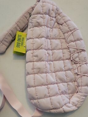 Quilted Light Pink Sling Bag. Pickleball. New